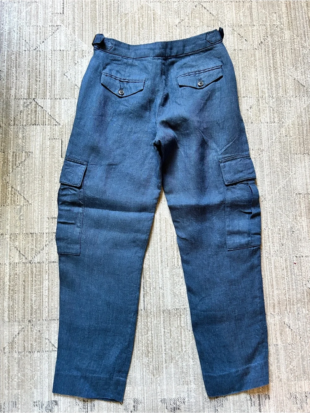 Banana Republic Linen Cargo Pants 0